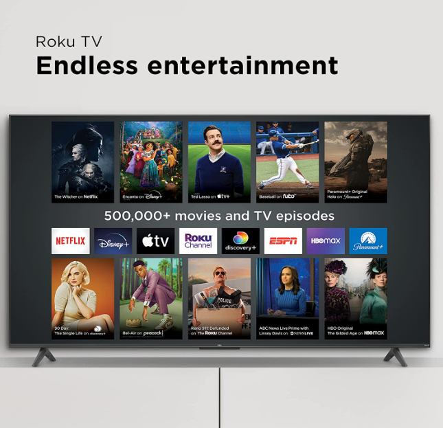 TCL 50 Class 4-Series 4K UHD HDR Roku Smart TV