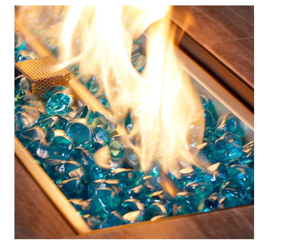 BALI OUTDOORS Rectangular Gas Fire Pit Table 60,000BTU