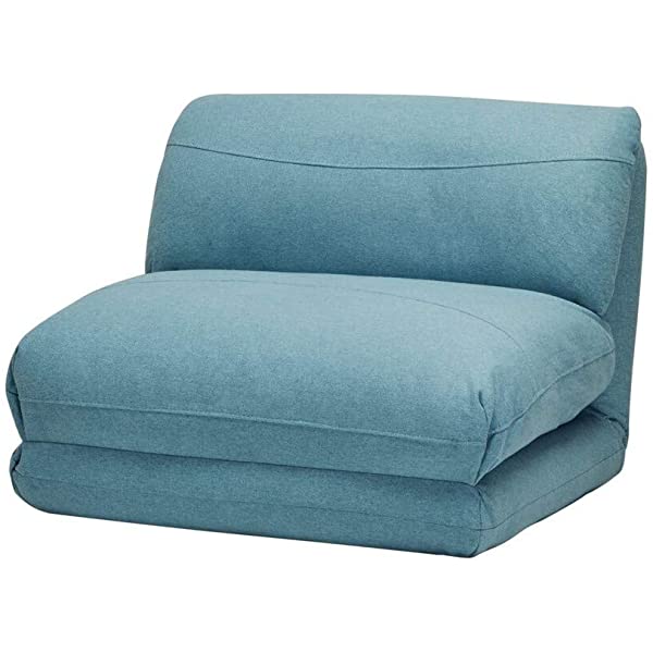 GIA Tri-Fold Sofa Bed, With Pillow, Yellow Yellow With Legs