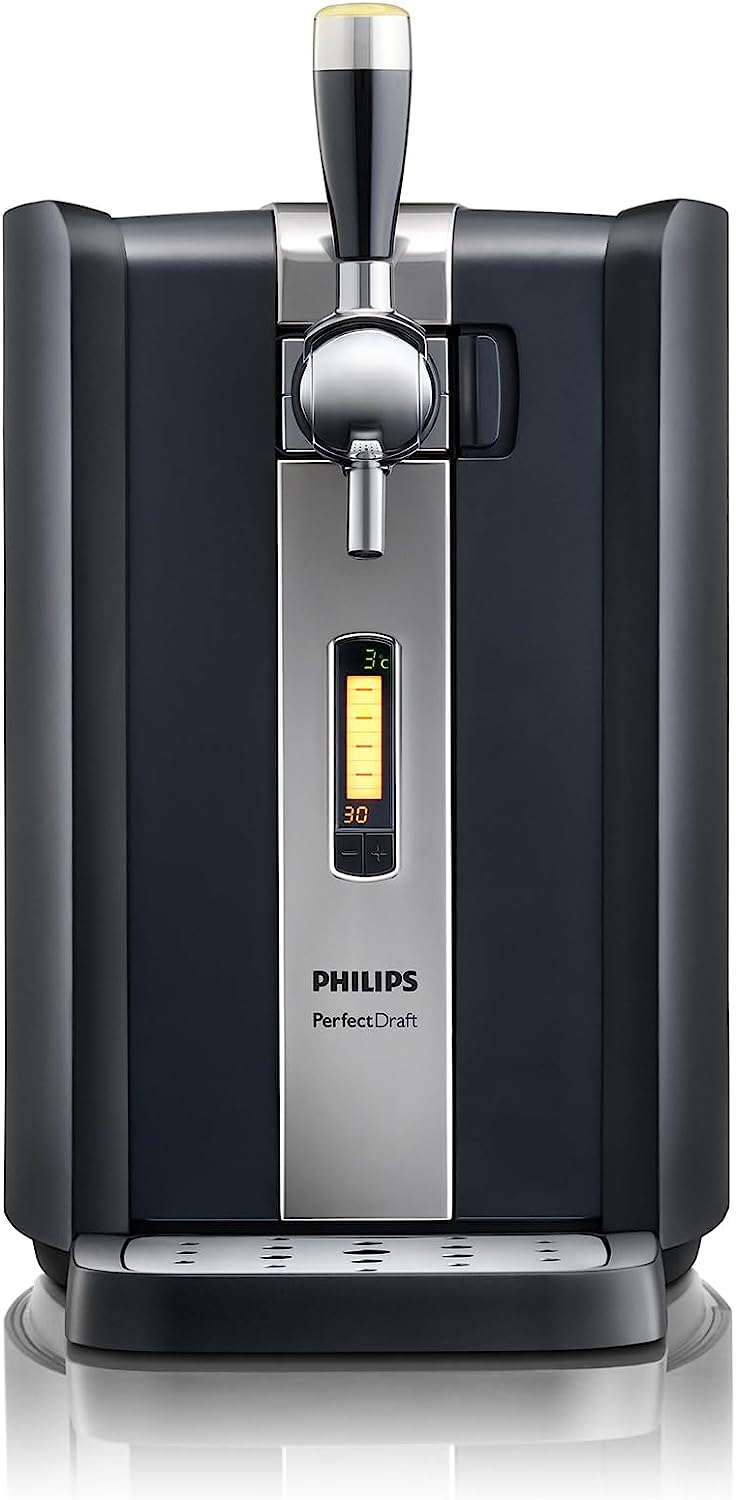 PerfectDraft Phillips Machine Home Beer Cooler and Dispenser System HD 372025 and Camden Hells Keg