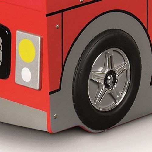 【Furniture】London Bunk Bed, Red, Single