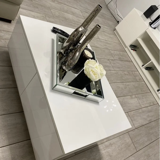 【Furniture】Gastelum Block Coffee Table with Storage