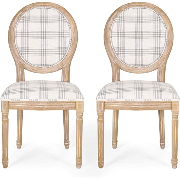 Christopher Knight Home Phinnaeus Beige Fabric Dining Chair (Set of 2), 2-Pcs Set Beige 2-Pcs Set