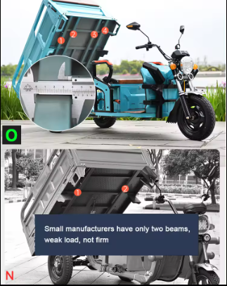 60V 30AH 45AH 52AH 1000W Three wheels triciclo electrico Electric cargo tricycle