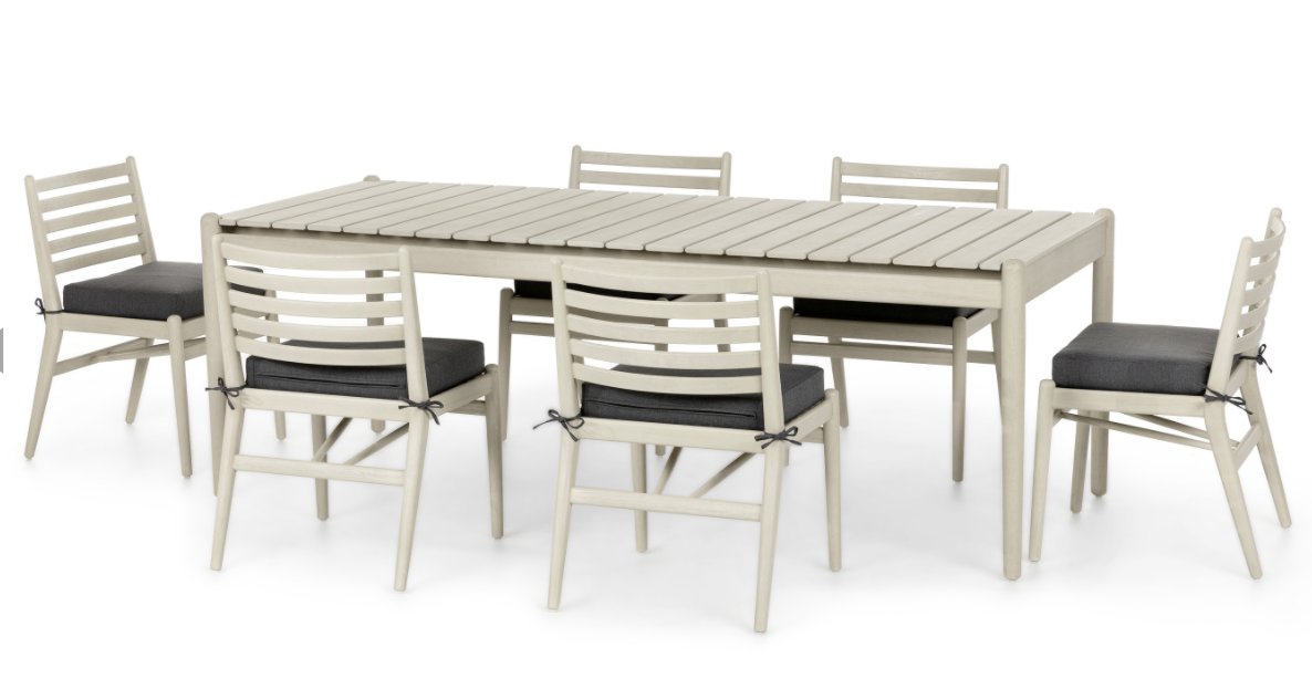 Lagora Washed Oak Dining Set