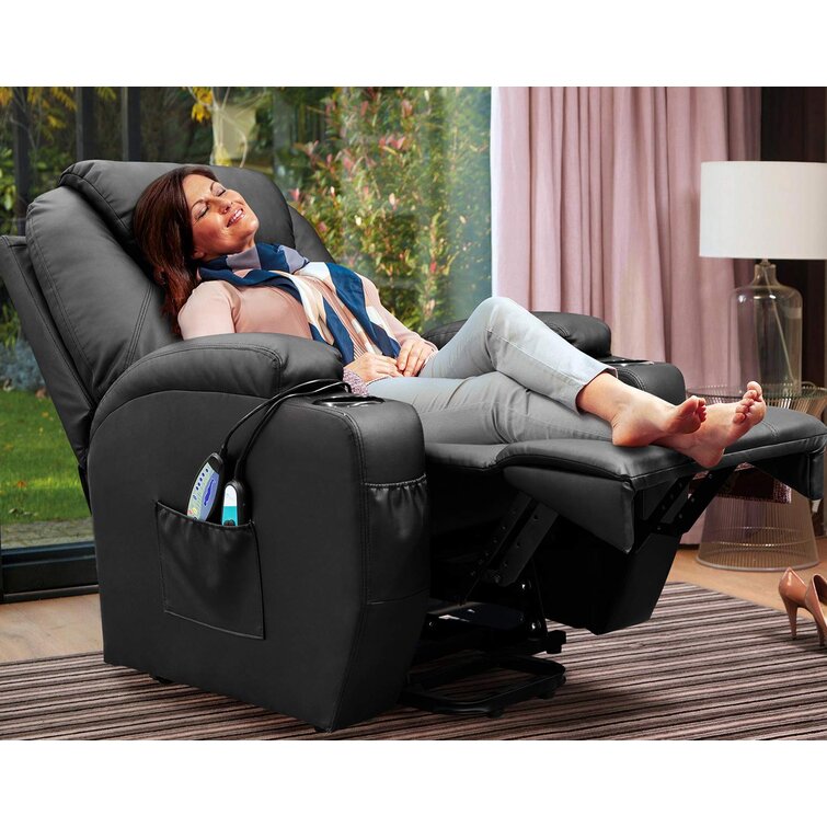 Faux Leather Heated Massage Chair