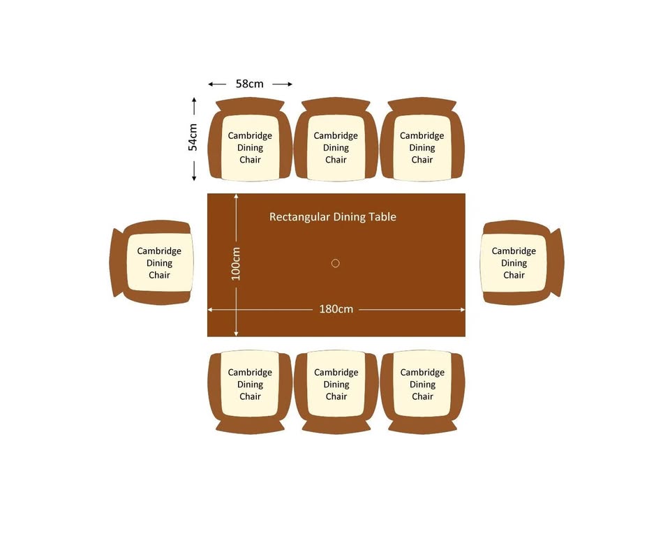 Garden Dining Table + 8 Chairs Rattan Garden Chairs and Rectangular Dining Table Set