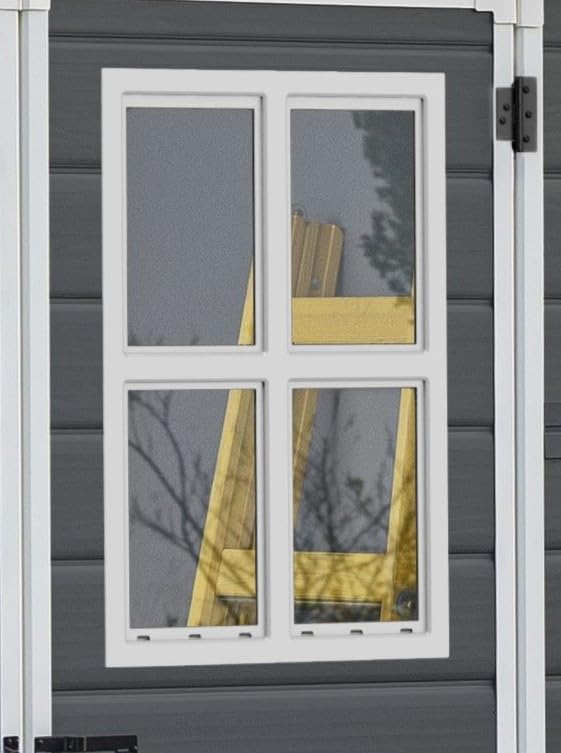 KETER 12-938205 Chalet and Garden Shed Premium Resin 65Dd Ant, Anthracite, 185 x 152 x 226 cm