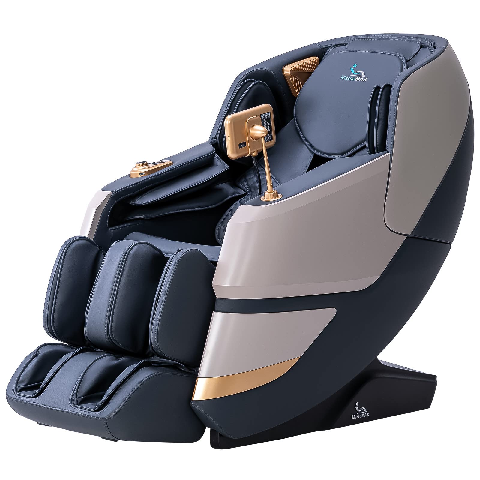 【Furniture】2023 4D Massage Chair, Full Body Shiatsu Recliner with Electric Extendable Footrest, Zero Gravity