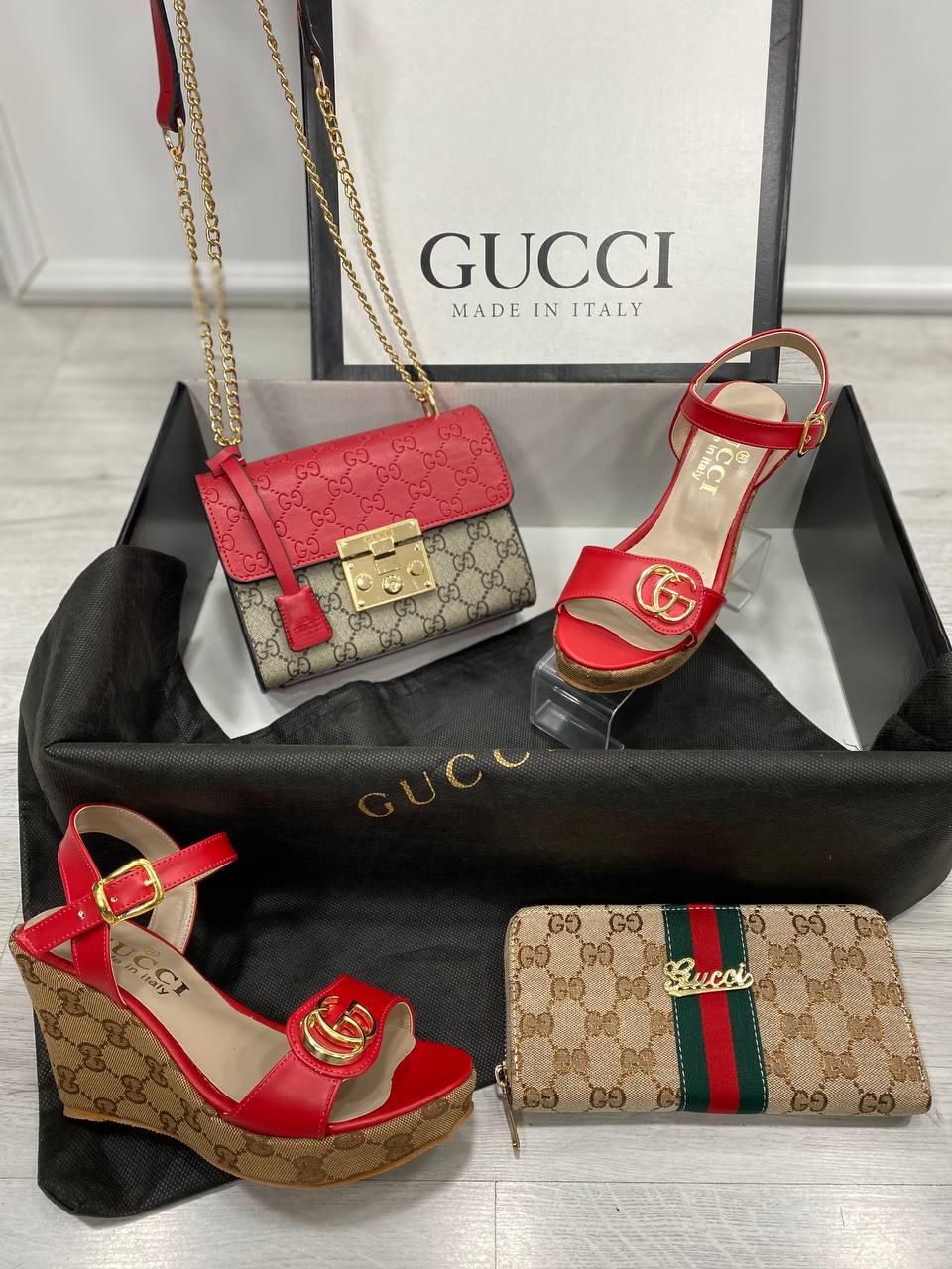 Bag,Shoes and Wallet Combine