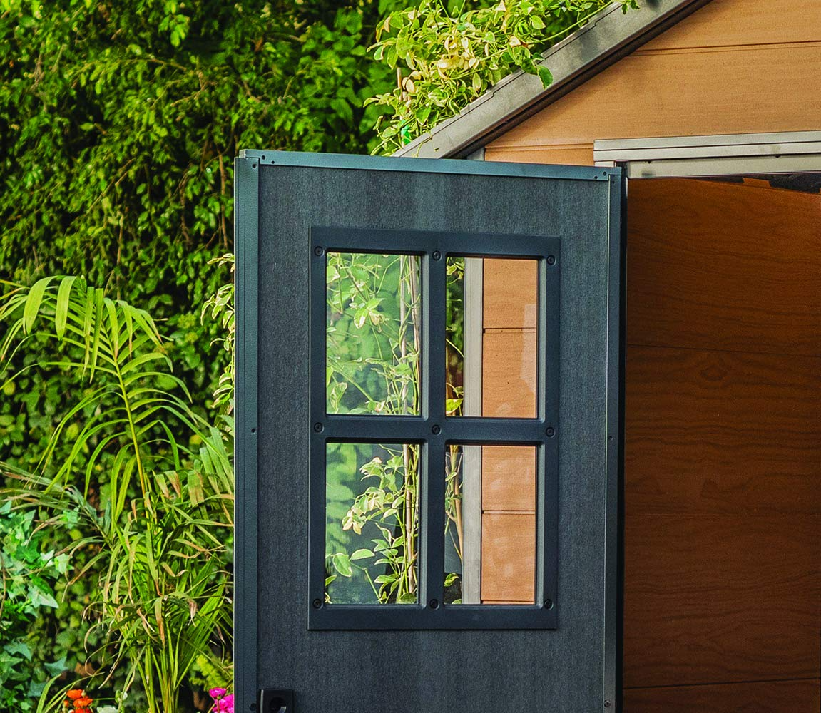 【Storage Shed】7.5×7 Large Resin Outdoor Storage Shed Kit – Perfect to Store Patio Furniture, Garden Tools