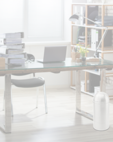 EVRE home goods and products showing bins and office chairs on transparent backdrop
