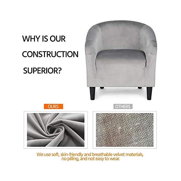 Yaheetech Set of 2 Modern Style Accent Barrel Chair Upholstered Chair Arm Chair Club Chair for Living Room Bedroom Reception Room Office Ivory