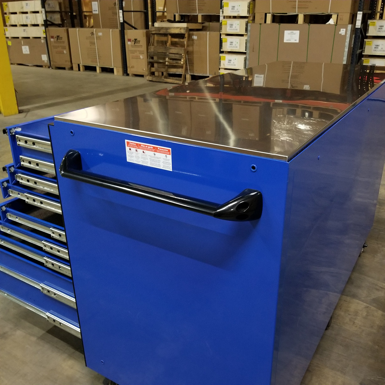 used toolboxScratch & Dent Extreme Tools 72 x 30 19 Drawers Triple Bank Roller Cabinet With Stainless Steel Top C Showroom Demo