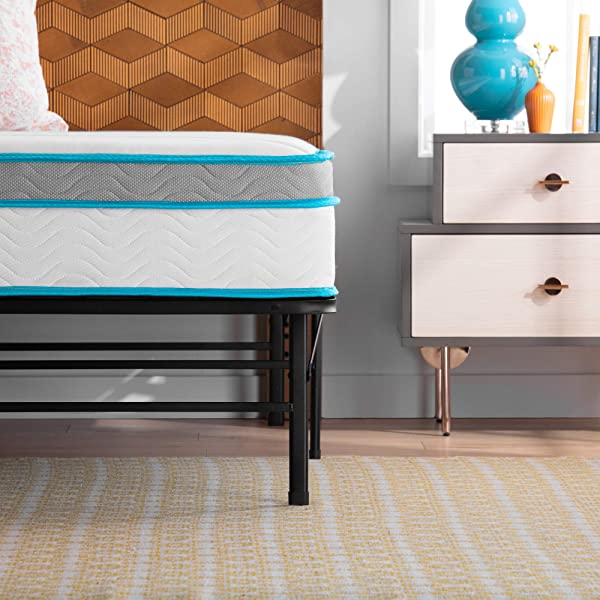 Linenspa 8 Inch Memory Foam and Innerspring Hybrid Medium-Firm Mattress -Full Mattress Full 8 Inch Mattress Only