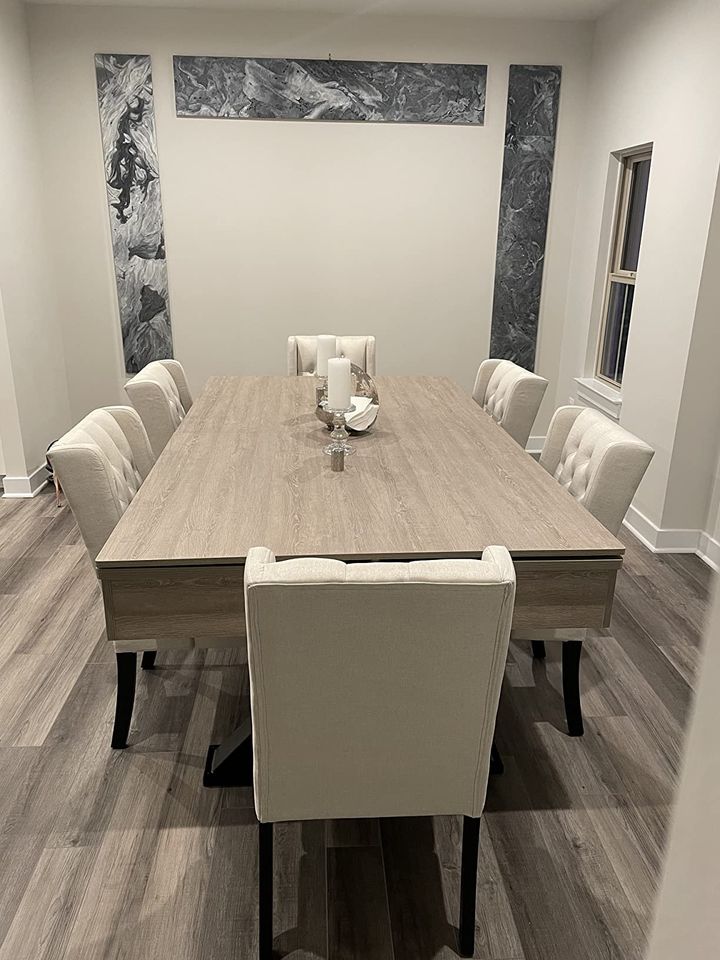 【Sports&Outdoors】Black Canyon 7' Pool Table with Dining Top