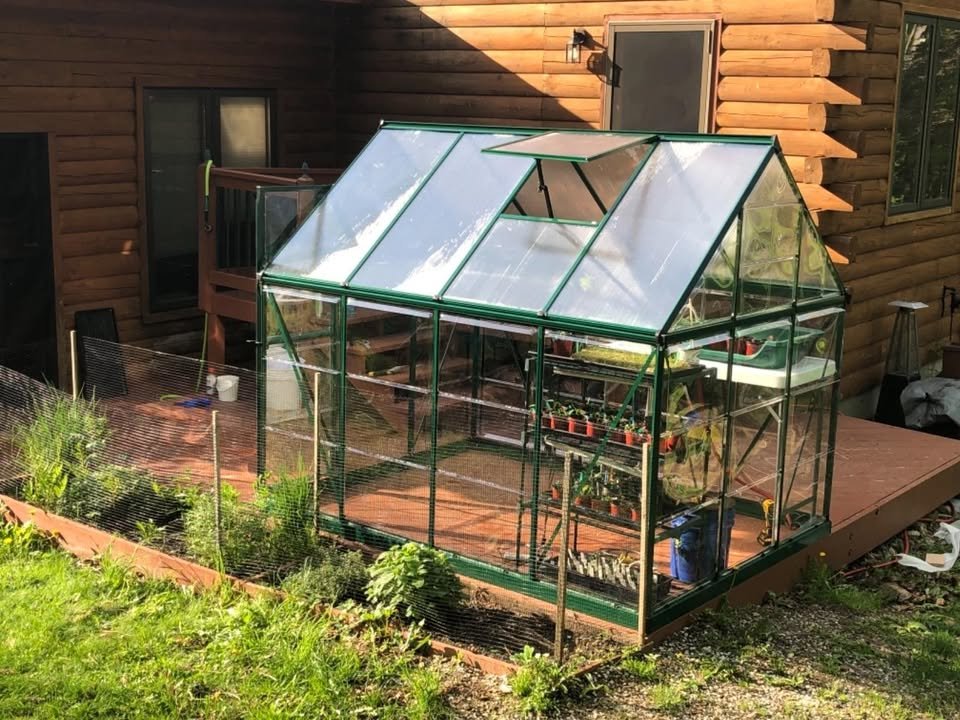 Canopia Hybrid 6' x 8' Greenhouse - Forest Green