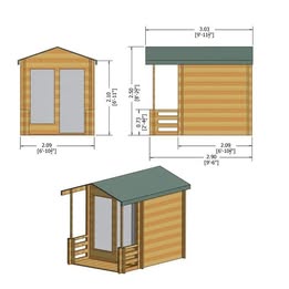 7 x 10 Ft Tongue and Groove Summer House