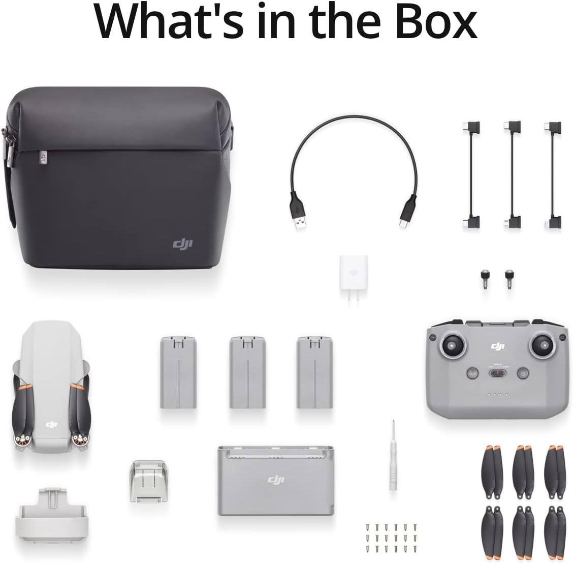 DJI Mini 2 Fly More Combo - Ultralight and Foldable Drone Quadcopter, 3-Axis Gimbal with 4K Camera, 12MP Photo, 31 Minutes Flight Time, OcuSync 2.0 HD Video Transmission,QuickShots with DJI Fly App