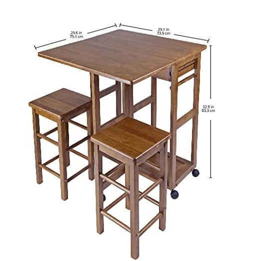 Winsome Wood Suzanne kitchen, square, teak