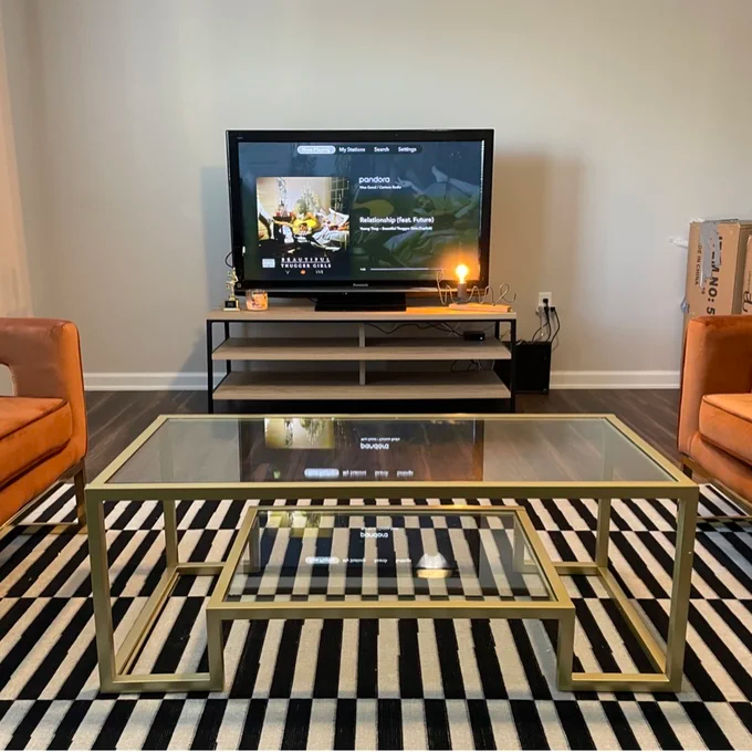 【Furniture】Shumake Frame Coffee Table with Storage