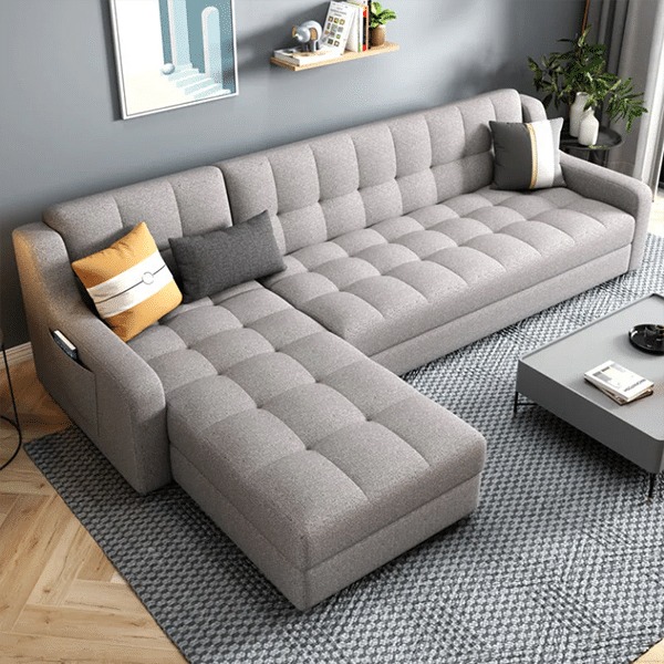 Foldable multifunctional double sofa bed