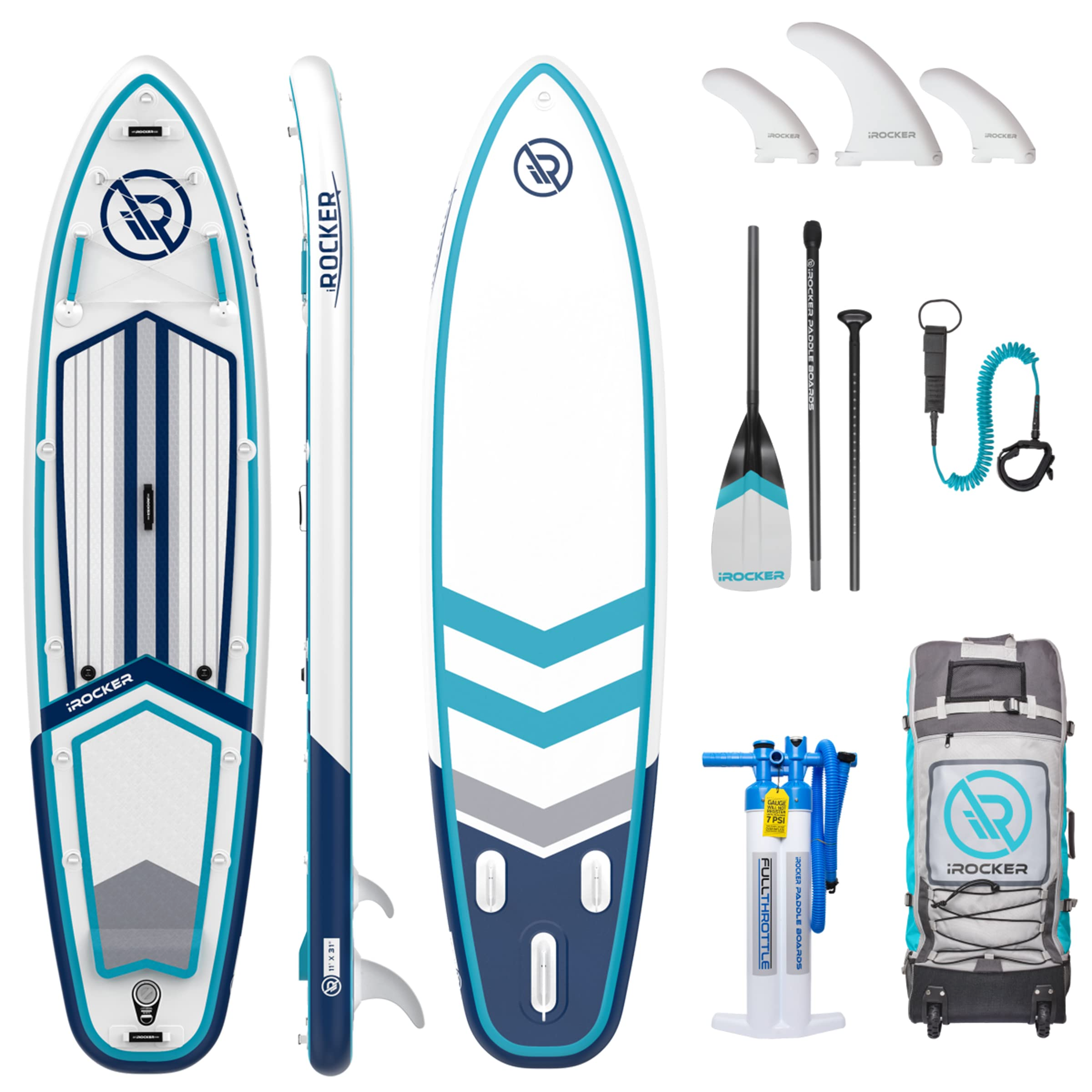 【Sports&Outdoors】【BS】Inflatable Stand Up Paddle Board with Premium SUP Accessories, Pump & Backpack