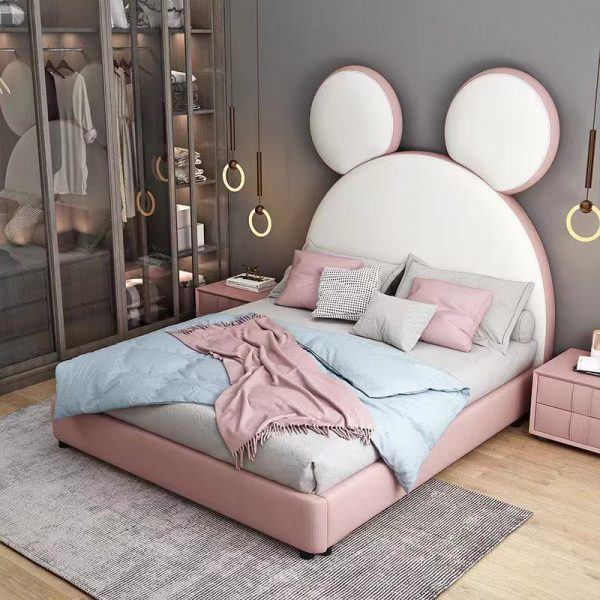 LIKIMIO Queen Platform Bed Frame with Headboard, Bed Frame Queen Size with Strong Wooden Slat Support, Noise-Free, No Box Spring Needed