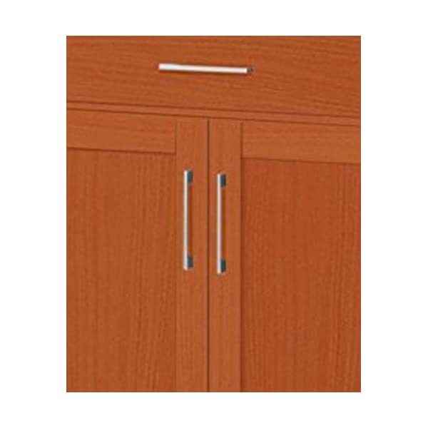 Hodedah Kitchen Island with Spice Rack, Towel Rack & Drawer, Black with Beech Top Black-beech