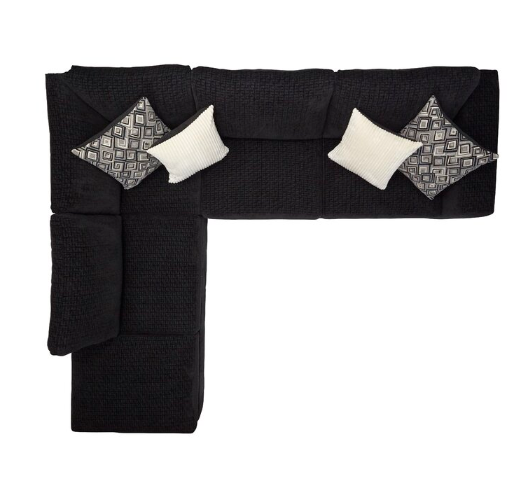 Isaacs 112″ Wide Left Hand Facing Sofa & Chaise