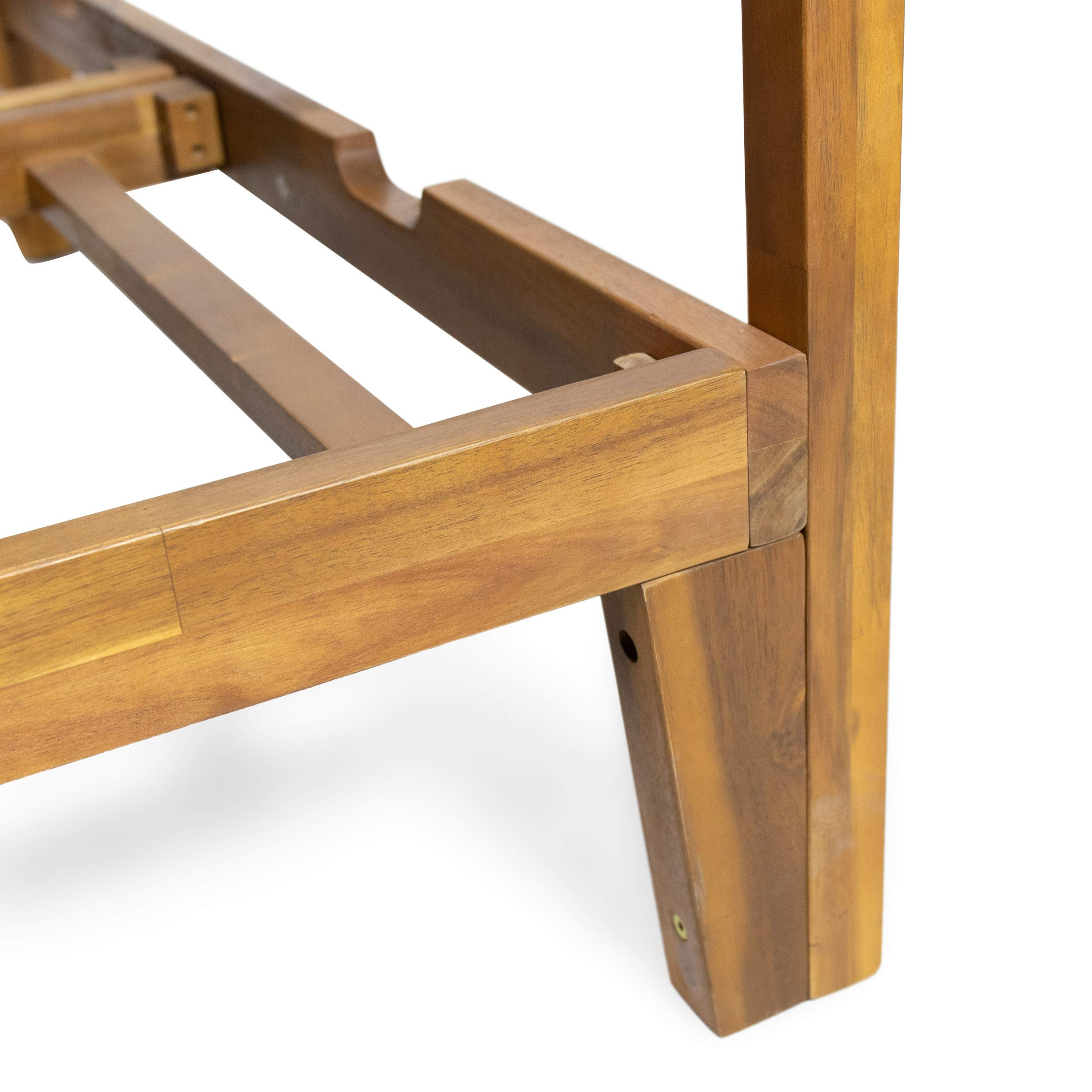 【Home&Garden】Outdoor DAYBED, Dark Grey + Teak Finish