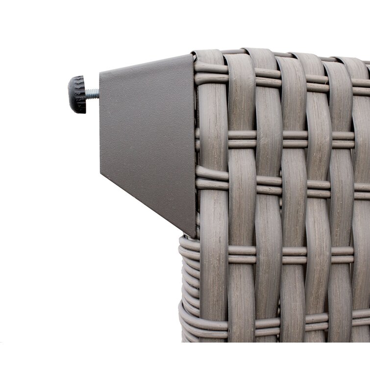 【Home&Garden】Merlyn High-Density Polyethylene (HDPE) Wicker 10 - Person Seating Group with Cushions