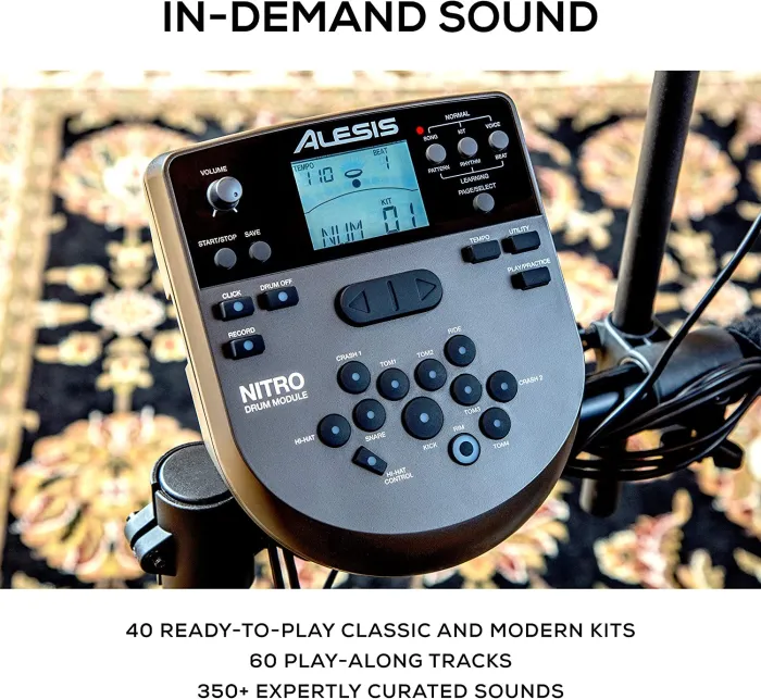 Alesis Drums Nitro Mesh Kit Bundle – Complete Electric Drum Set