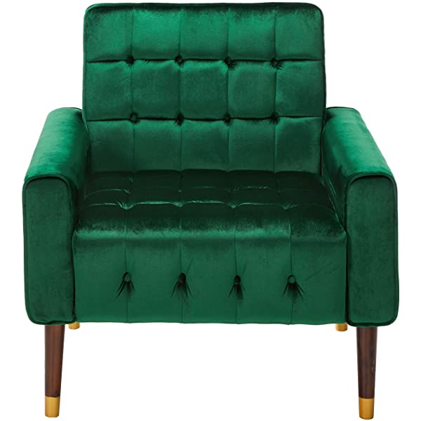 Christopher Knight Home Betsy Velvet Armchair, Modern Glam, Button-Tufted, Waffle Stitching, Raisin