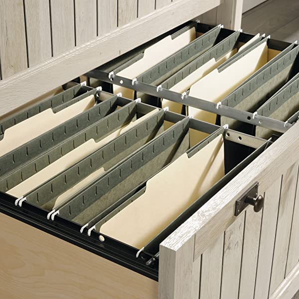 Sauder Costa Lateral File, Chalked Chestnut finish Chalked Chestnut Finish Lateral File