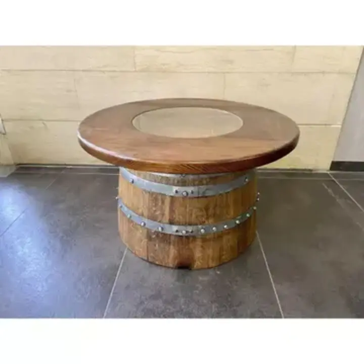 【Home&Garden】4 Chair Half Barrel Lounge Set